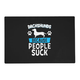 Dachshunds With My Friends Placemat