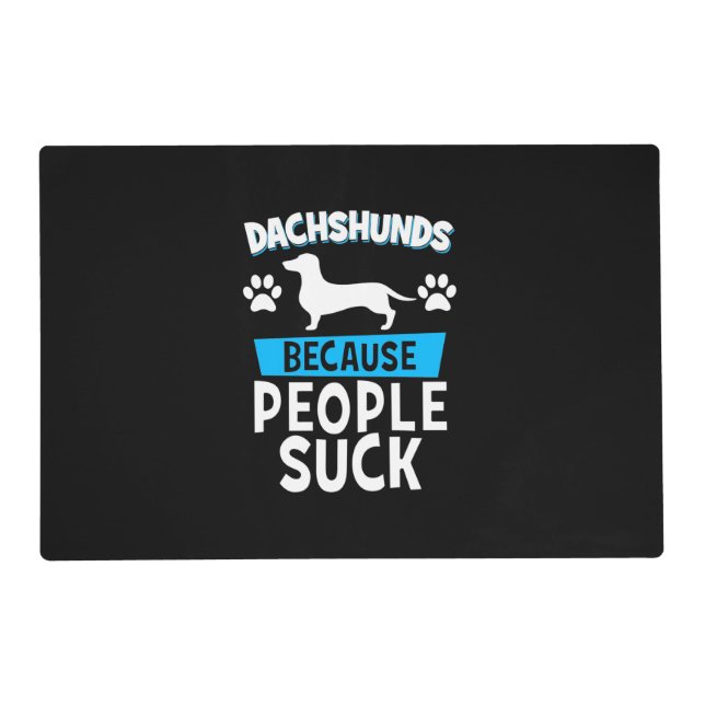 Dachshunds With My Friends Placemat (Front)