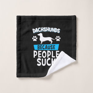 Dachshunds With My Friends Wash Cloth