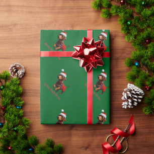 Dachsing Through The Snow Dachshund Sausage Dog Wrapping Paper