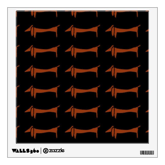 Dachunds Print Wall Decal (Front)