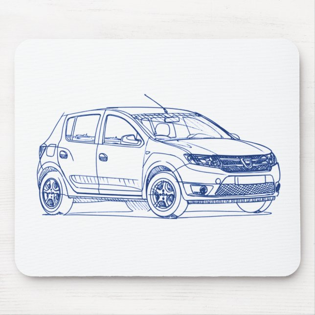 Dacia Sandero 2013 Mouse Pad (Front)