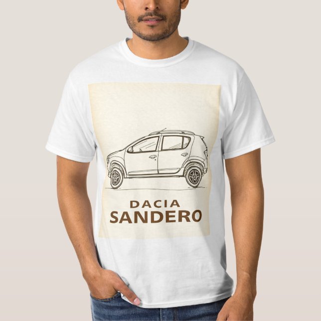 Dacia Sandero: Simple, Smart, and Stylish T-Shirt (Front)