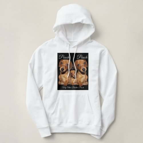 Dacshund Pup Black Gold Hoodie 