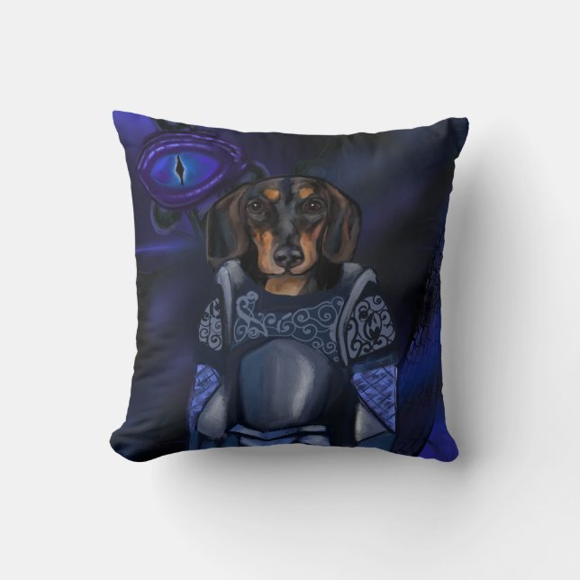 Dacshund    throw pillow (Front)
