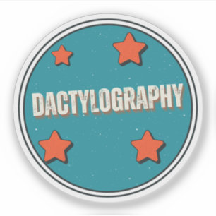 Dactylography Sticker
