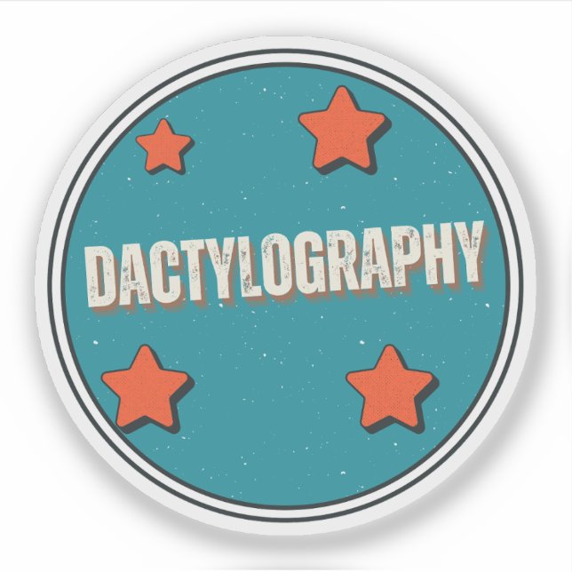 Dactylography Sticker (Front)