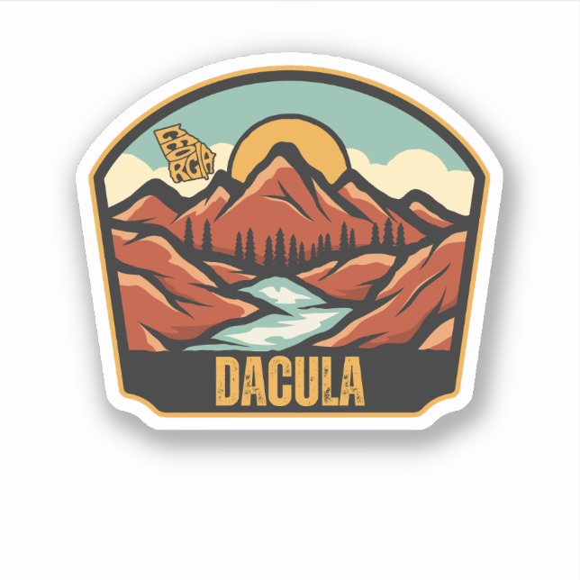Dacula, Georgia Sticker (Front)