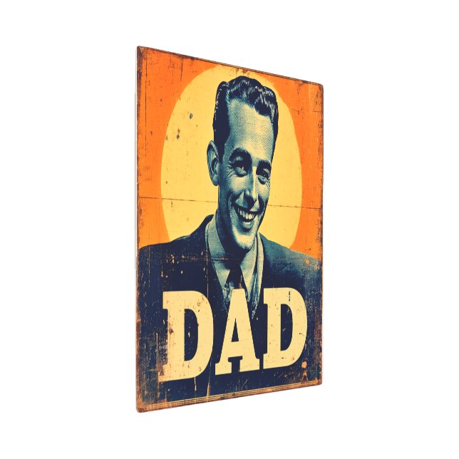 DAD (1) 1960s-Inspired Graphic Metal Print (3/4)