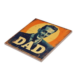 DAD (1) 1960s-Inspired Graphics Ceramic Tile