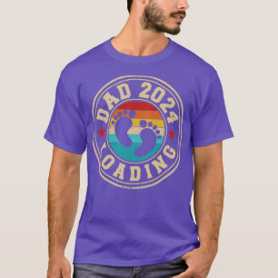 Dad 2024 loading vintage retro for new daddy fathe T-Shirt