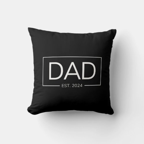 Dad 2024 new dad first time father dad reveal throw pillow