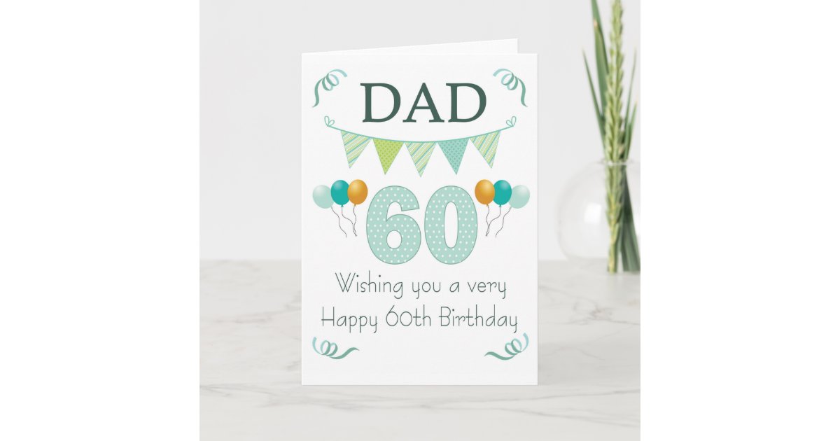 Dad 60th Birthday Card