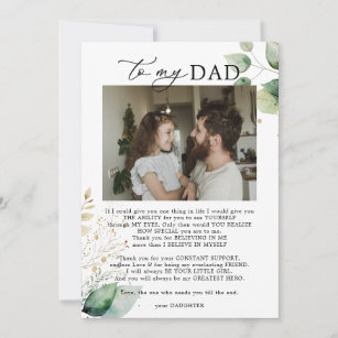 Dad, A Daughter's Greatest Hero Holiday Card