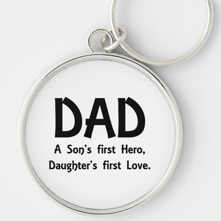 daddy a daughter's first love keyring