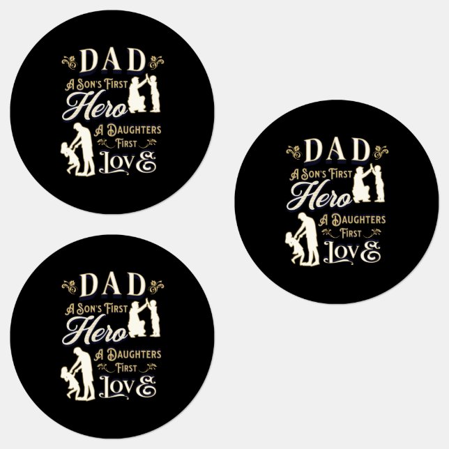 Dad A Son's First A Daughters First Love Labels (Group)