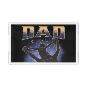 Dad A Son's First Hero Acrylic Tray