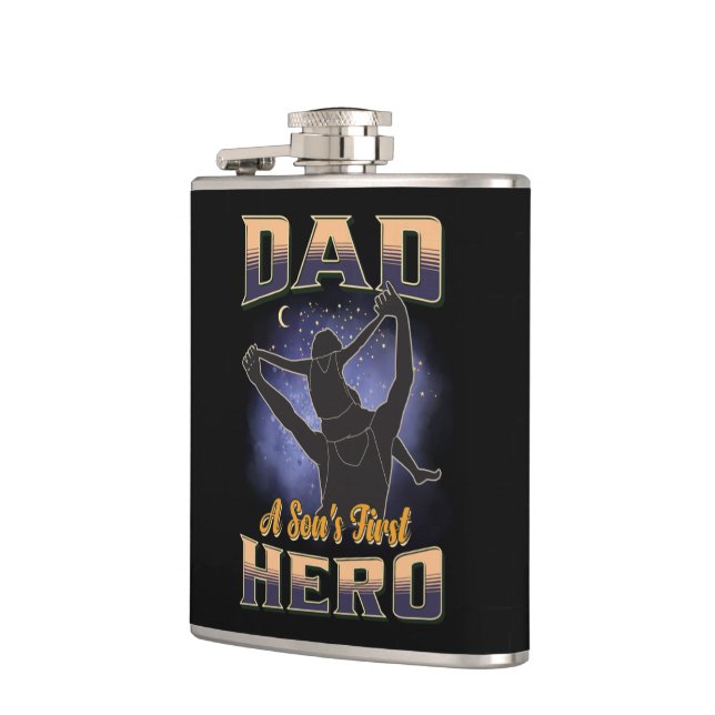 Dad A Son's First Hero Flask (Left)