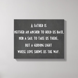Dad Anchor Quote Canvas Print