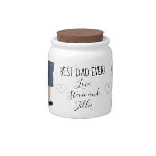 Dad and Child Candy Jar
