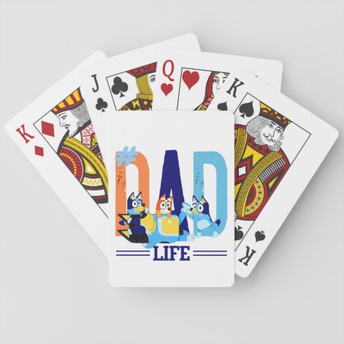 Dad And Family Life Playing Cards