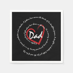 Dad and Fathers Napkins
