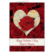 Dad And Fiancee  Happy Valentine's Day Roses at Zazzle