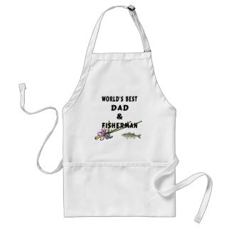 Dad and Fisherman Adult Apron
