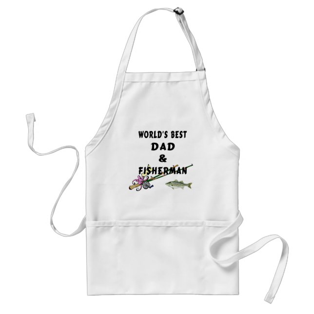 Dad and Fisherman Adult Apron (Front)
