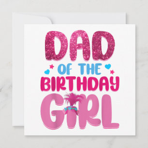 Dad And Mom Birthday Girl Family Matching Invitation