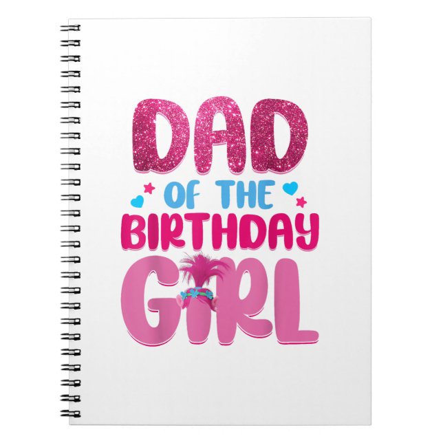 Dad And Mom Birthday Girl Family Matching Notebook (Front)