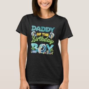 Dad And Mom Daddy Birthday Boy The Big One Surf Fa T-Shirt
