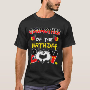 Dad And Mom Godmother Of The Birthday Boy Family P T-Shirt