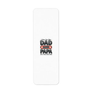 Dad And Papa Vintage Engraving Father Gift Design_ Label
