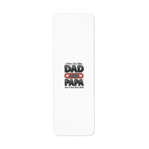 Dad And Papa Vintage Engraving Father Gift Design_ Label