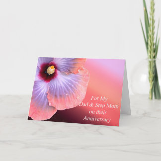 Dad and Step Mom Anniversary Card