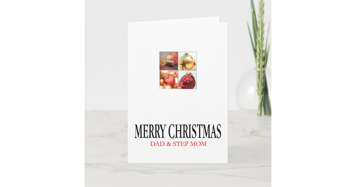 dad-and-step-mom-merry-christmas-card-zazzle