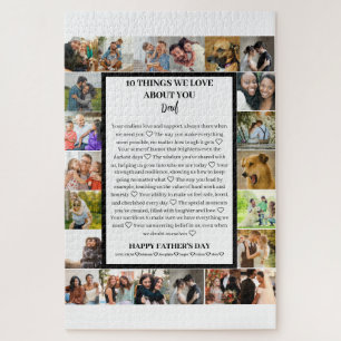 Dad appreciation   Fathers Day 22 Photo Collage Jigsaw Puzzle