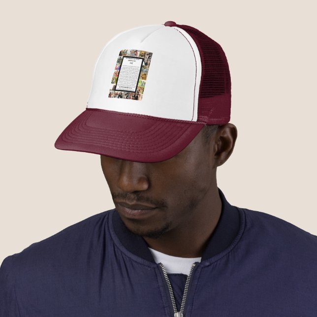 Dad appreciation | Fathers Day 22 Photo Collage Trucker Hat (In Situ)