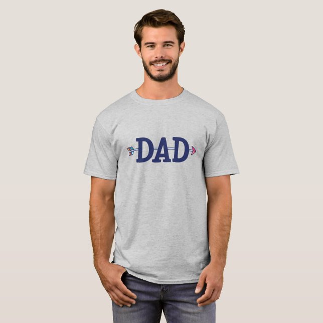 Dad Arrow Tribal First Birthday T-Shirt (Front Full)
