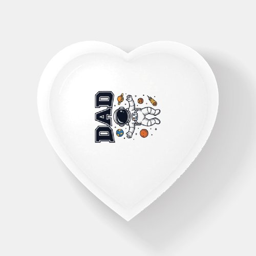 Dad Astronaut Space Vector Shirt Design_1 Paperweight