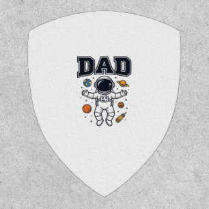 Dad Astronaut Space Vector Shirt Design_1 Patch