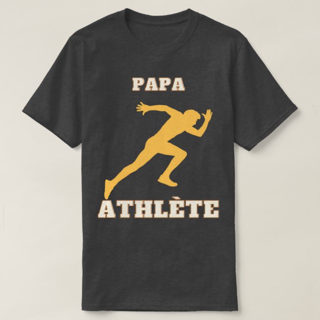 Dad Athlete T-Shirt (Design Front)