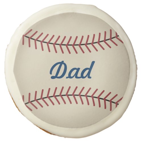 Dad Baseball Cookies