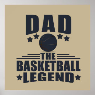 Dad basketball legend poster