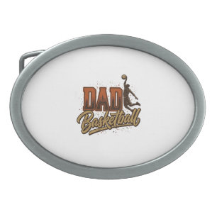 Dad Basketball Vintage Engraving Shirt Design_1 Belt Buckle