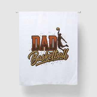 Dad Basketball Vintage Engraving Shirt Design_1 Blackout Curtains