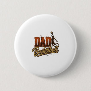Dad Basketball Vintage Engraving Shirt Design_1 Button