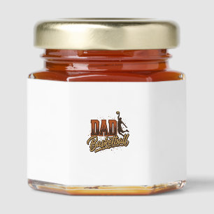 Dad Basketball Vintage Engraving Shirt Design_1 Honey Jar Favors