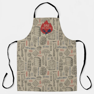 Dad BBQ Grill Master Apron